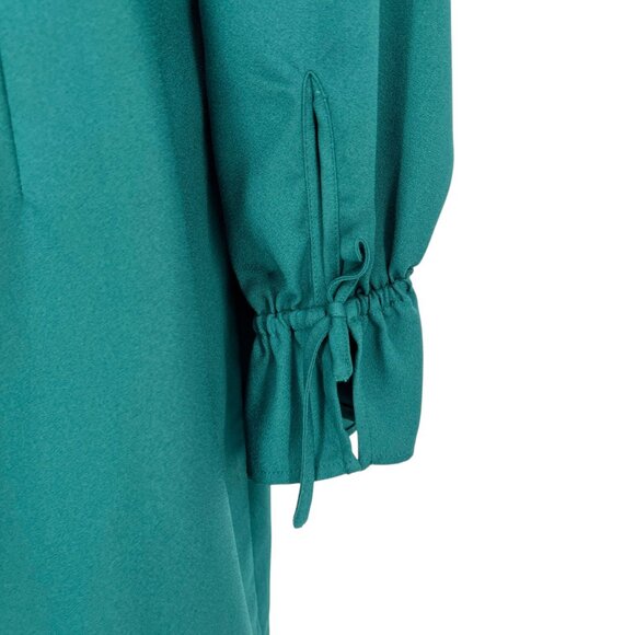 Banana Republic Factory Green Long Sleeve Mini Shift Dress Size 6 - Picture 4 of 11